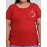 Neo Garments - Red Cotton Regular Fit Womens T-Shirt ( Pack of 1 ) - 6XL