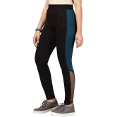 Aarika Girls Black-Blue Colour Track Pant - None