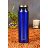 Femora Thermosteel Vacuum Stainless Steel Bottle - 750 ML, Blue, 12 hrs HOT and Cold