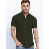 GESPO - Olive Cotton Blend Regular Fit Mens Casual Shirt ( Pack of 1 ) - None