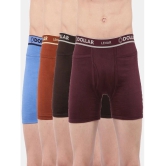 Dollar lehar Multicolor Combed Cotton Cotton Mens Trunks ( Pack of 4 ) - None