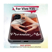 NBOX - Multicolor Silicon Printed Back Cover Compatible For Vivo Y35 ( Pack of 1 )