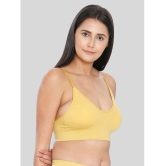 ILRASO - Mustard Nylon Removable Padding Women's Plunge Bra ( Pack of 1 ) - None