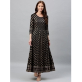 KIPEK - Black Rayon Women's Anarkali Kurti ( Pack of 1 ) - None