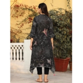 Juniper Polyester Printed A-line Womens Kurti - Black ( Pack of 1 ) - None