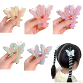 Wire Hair Bands For Girls, Colorful Spiral Hair Ties, Butterfly & Colorful Telephone Wire Hair Bands For Kids