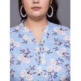 Tissu Cotton Printed Straight Women's Kurti - Blue ( Pack of 1 ) - None