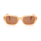 Brown Geometric Sunglasses for Women