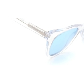 Blue Round Sunglasses for Women