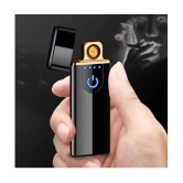 GREYFIRE - Black USB Lighter ( Pack of 1 )