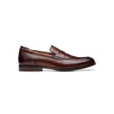 CLARKS TAN MEN BRADISH EASE FORMAL SLIP-ONS SHOES