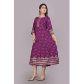 SIPET - Purple Rayon Womens Anarkali Kurti ( Pack of 1 ) - None