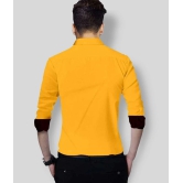 Life Roads - Yellow Cotton Slim Fit Mens Casual Shirt (Pack of 1 ) - None