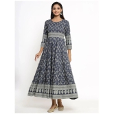 KIPEK Grey Rayon Anarkali Kurti - Single - S