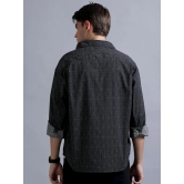 Premium Men Shirt, Regular Fit, Pure Cotton, Full Sleeve, Printed, Charcoal Grey-XXL / Charcoal Grey