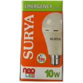 SURYA EMERGENCY LED LAMP 10W B22 COOL WHITE 4 hrs Bulb Emergency Light  (White)