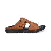 Leeport Tan Flip Flops - 9