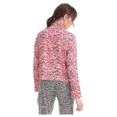 Sugr Cotton Pink Zippered Sweatshirt - L