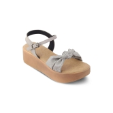 Tresmode Brera Grey Womens Platform Wedge Sandals- 37