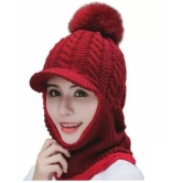 PENYAN Multi Color Woollen Womens Cap ( Pack of 1 ) - Multi Color