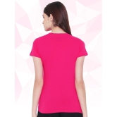 Fabflee - 100% Cotton Regular Pink Womens T-Shirt ( Pack of 1 ) - None