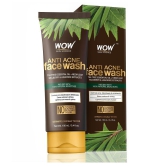 WOW Anti Acne Neem & Tea Tree Face Wash - OIL Free - No Parabens, Sulphate, Silicones & Color - 100mL