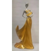 Unique International  Poly Resin Lady Statue