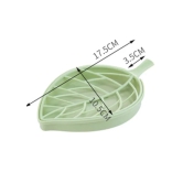 Beautiful Leaf Shape Double Layer Soap Dish Case Holder