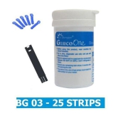 Dr Morepen 25 Test Strips for BG 03 Glucometer & 100 Lancets (Strip & Lancet Combo Pack)Expiry- March 2024