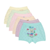 Bodycare Pack of 6 Cotton Blend Girls Bloomers ( Multicolor ) - None