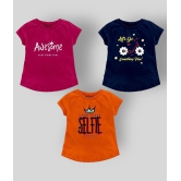 NammaBaby - Multicolor Cotton Blend Girl's Top ( Pack of 3 ) - None