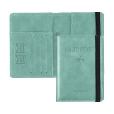 House Of Quirk Leather Green Womens Passport Holder ( Pack of 1 ) - Green