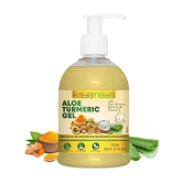 Aloe Vera Gel with 100% Pure Aloe Vera Plant, Turmeric & Vitamin E for Face, Skin & Hair