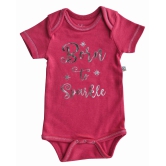 Born To Sparkle Coral Printed Baby Body/Onesie(100% Cotton Interlock)