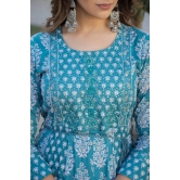 Wedding Party Ethnic Dress | Women Frill Dress | A-Line Dress for Women Stylish Kurti for Women-M