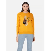 CHOZI Fleece Women''s Non Hooded Sweatshirt ( Yellow ) - None