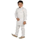 Arshia Fashions White Cotton Blend Boys ( Pack of 1 ) - None