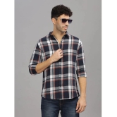 Paul Street Cotton Blend Slim Fit Checks Full Sleeves Mens Casual Shirt - Blue ( Pack of 1 ) - None