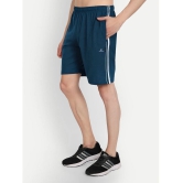 Zeffit - Blue Cotton Blend Mens Shorts ( Pack of 1 ) - None