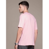 AKTIF Cotton Regular Fit Printed Half Sleeves Mens T-Shirt - Pink ( Pack of 1 ) - None