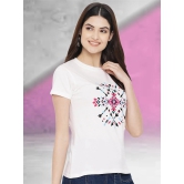 Fabflee - white 100% Cotton Regular Womens T-Shirt ( Pack of 1 ) - None