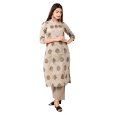 miravan Cotton Kurti With Palazzo - Stitched Suit - XL