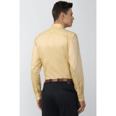 Men Yellow Regular Fit Formal Full Sleeves Formal Shirt