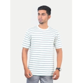 Radprix Cotton Regular Fit Striped Half Sleeves Mens T-Shirt - White ( Pack of 1 ) - None