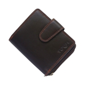 Tough Women Casual Brown Genuine Leather Wallet - Regular Size (11 Card Slots) - Brown