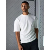 Seersucker White T-Shirt-M / White