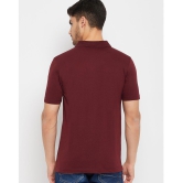 UNIBERRY Cotton Regular Fit Solid Half Sleeves Mens Polo T Shirt - Maroon ( Pack of 1 ) - None