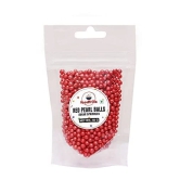 foodfrillz Red Pearl Balls, 50 g Sugar Sprinkles for cake decoration