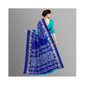 Anand Sarees - Blue Silk Blend Saree With Blouse Piece (Pack of 1)