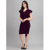 Sheetal associates - Purple Polyester Blend Women's Bodycon Dress ( Pack of 1 ) - None